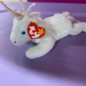 Ty Beanie Baby “Mystic” White Unicorn Vintage Retired 1993